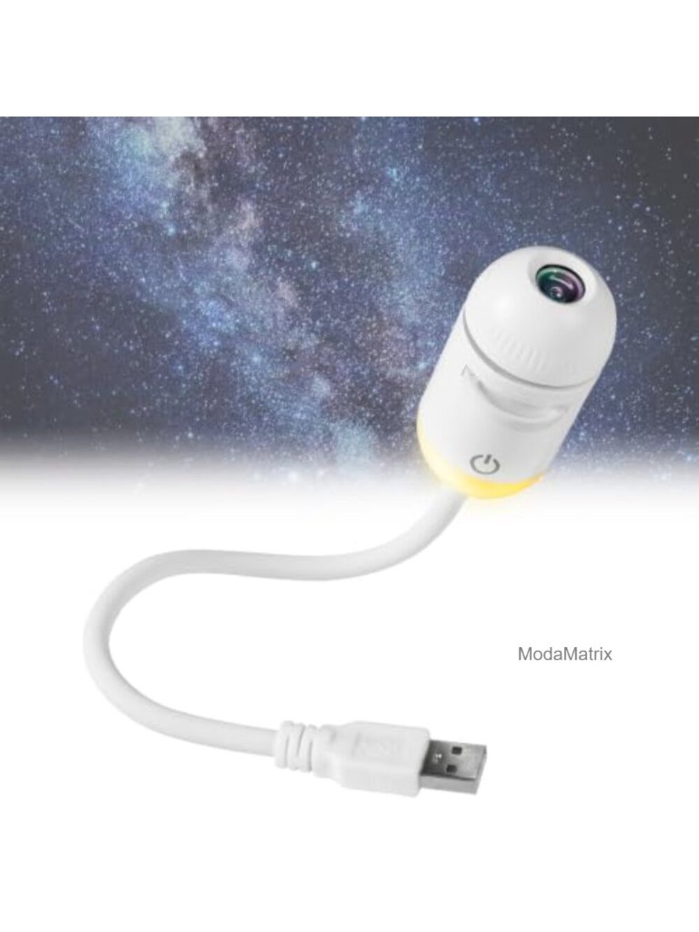 2-in-1 Galaxy Projector Night Light Mini USB LED 360 Rotatable 6 Slides